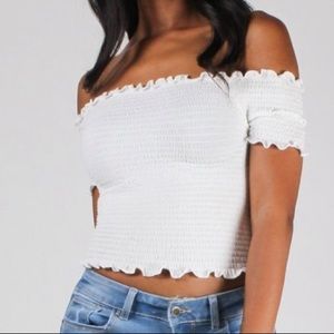 White Crop Top